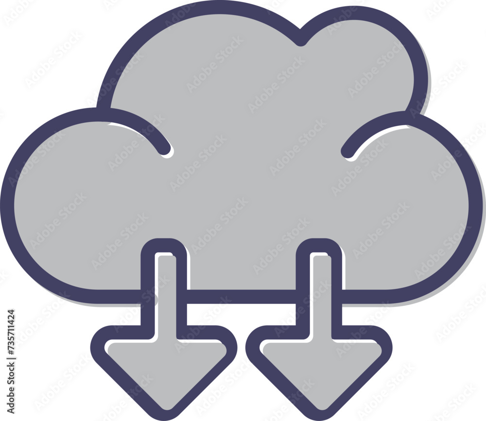 Obraz premium Cloud Vector Icon
