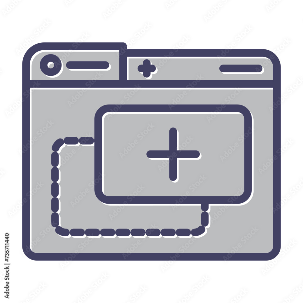 Obraz premium Attachment Vector Icon