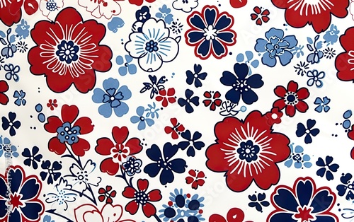 Wallpaper Mural seamless floral pattern Torontodigital.ca