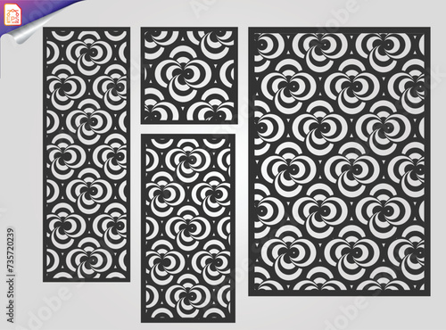 Patterned Wood Cutting Boards Floral Laser-Cut