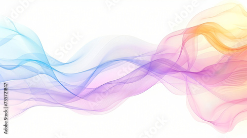 Light soft color wave line