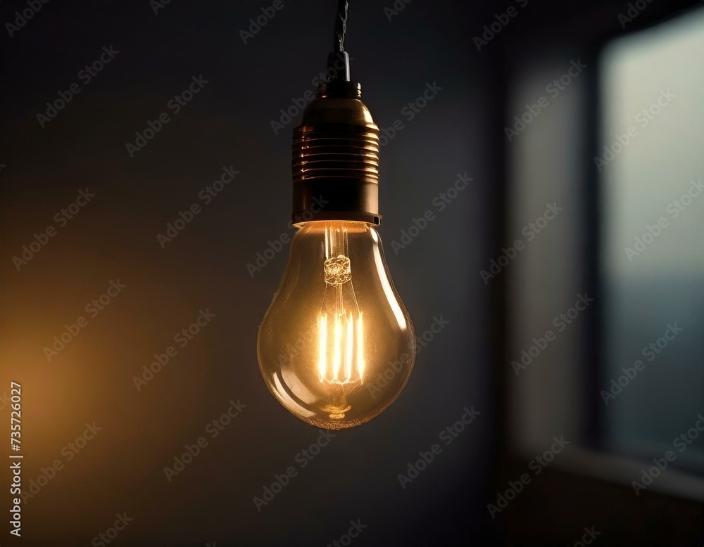 light bulb on black background light bulb on black background