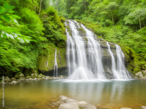 waterfall in the jungle