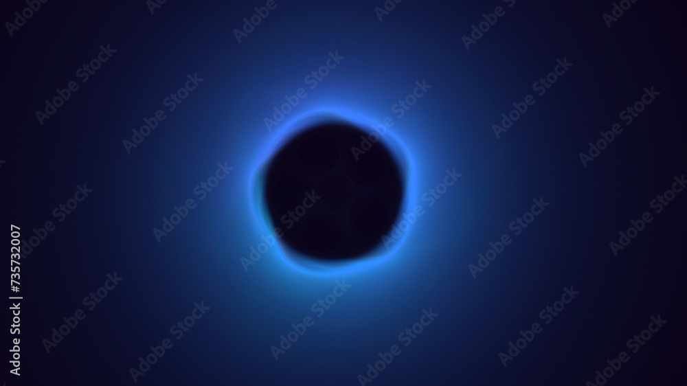 3D manual rendering abstract circle light background