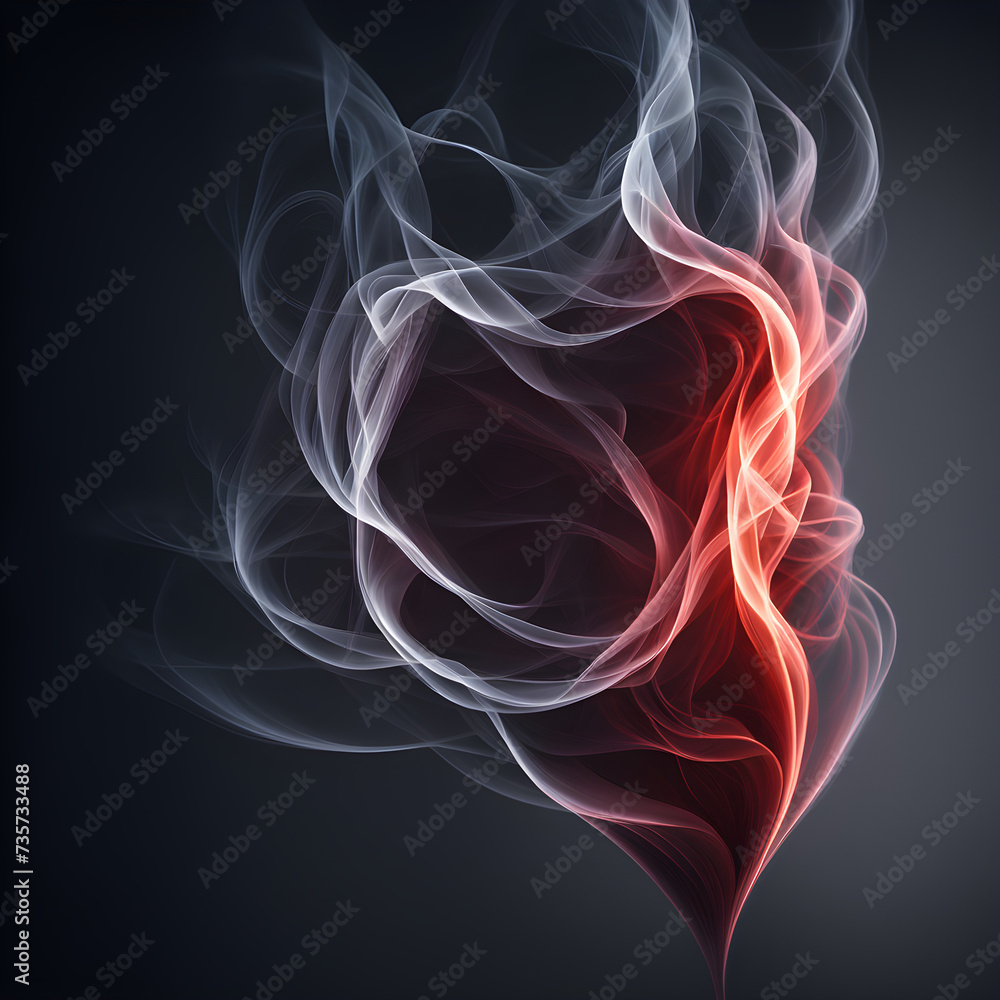 Obraz premium smoke on black background