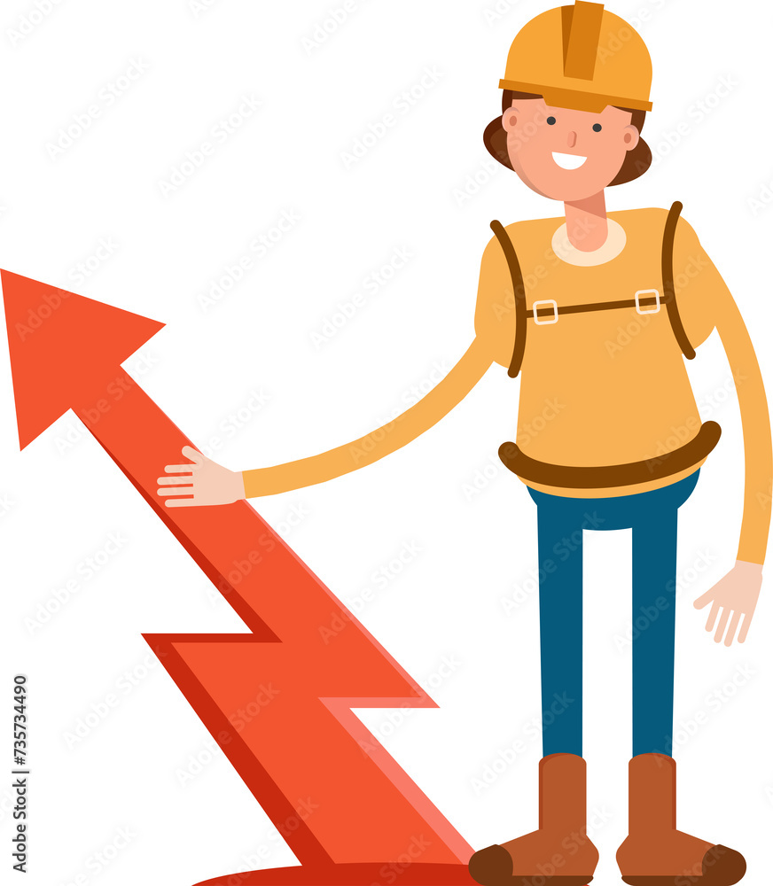 Woman Mountaineer Character and Arrow Chart
Woman Mountaineer Character and Arrow Chart