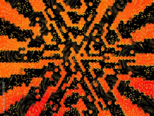 Orange abstract background pattern