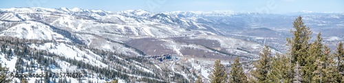 Deer Valley skiing panorama, Park City, UT, USA