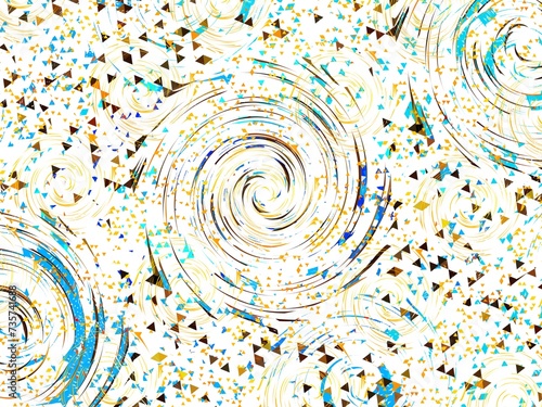 abstract blue swirl