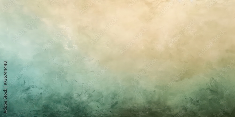 Obraz premium Soft green and beige Kraft Paper texture background with light, subtle hues, tranquil and calming aesthetic.