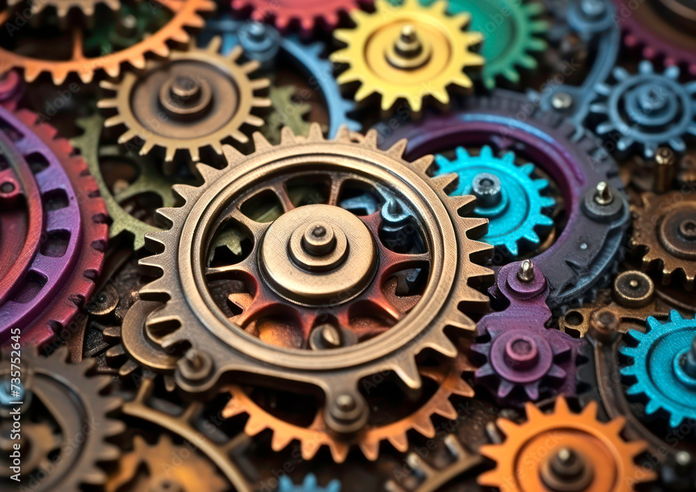 Industrial steampunk theme background Industrial steampunk theme background