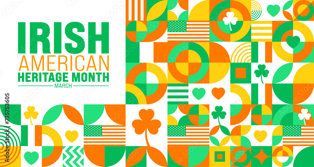march-is-irish-american-heritage-month-geometric-shape-pattern