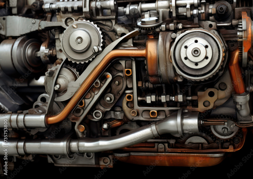 Industrial steampunk theme background Industrial steampunk theme background