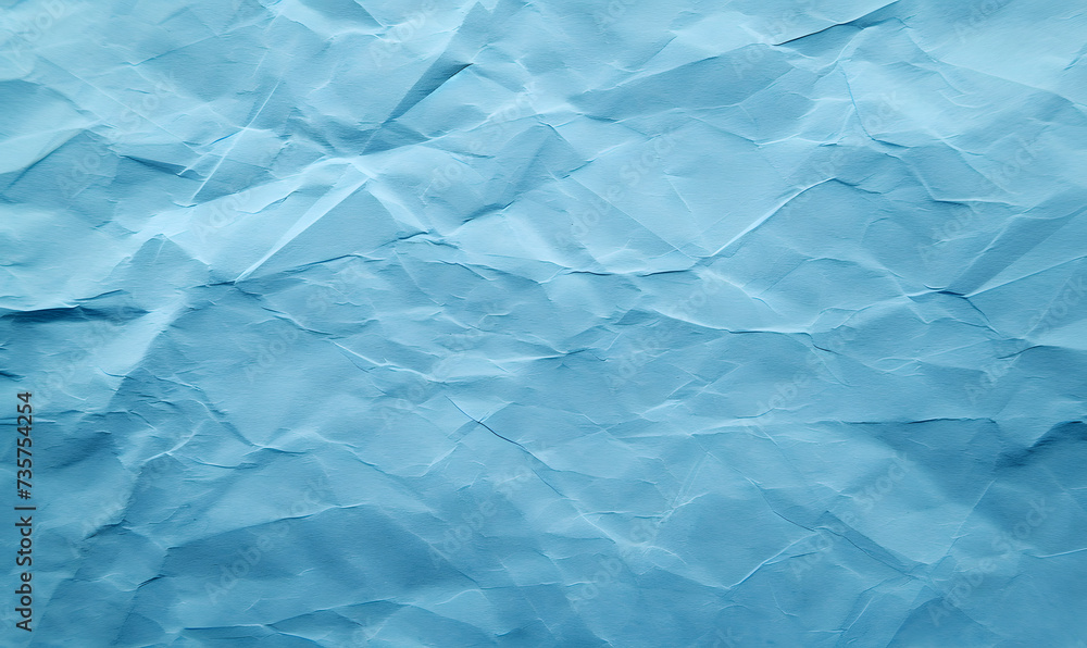 Fototapeta premium Pastel ocean blue color paper texture, Generative AI