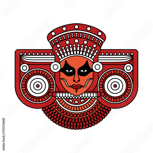 Theyyam Vector Illustration