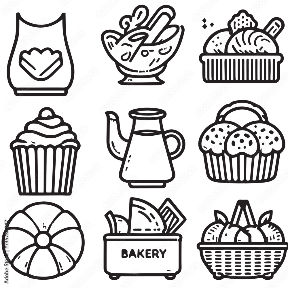 BAKERY ICONS BAKERY ICONS