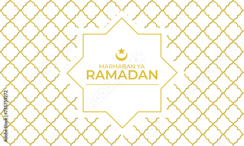 Ramadan background. Ramadan greeting card, Islamic seamless pattern. for banner posters or covers photo