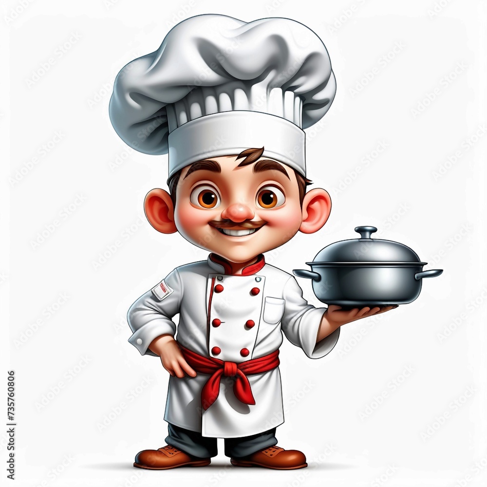 vector chef character design. vector chef character design.