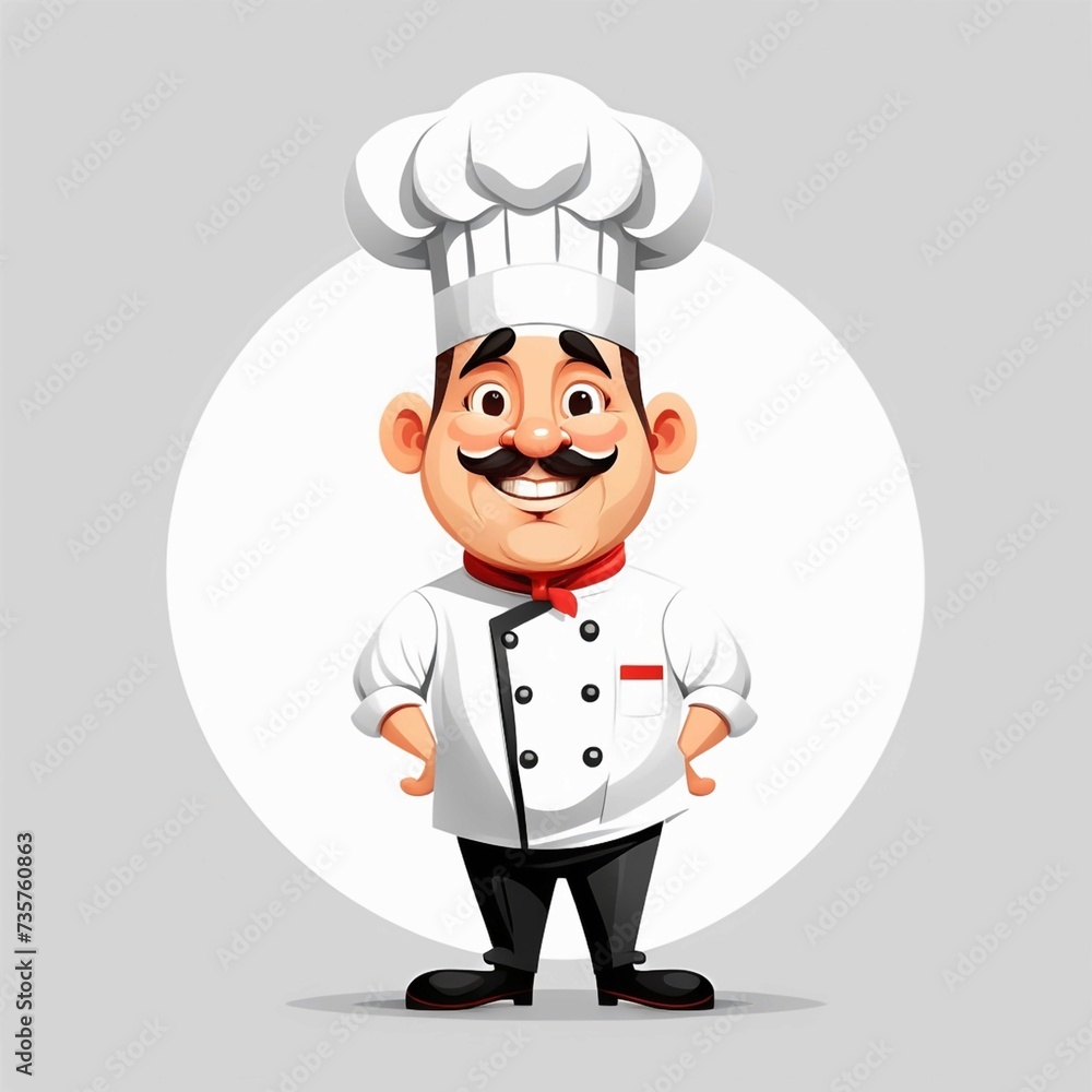 vector chef character design. vector chef character design.