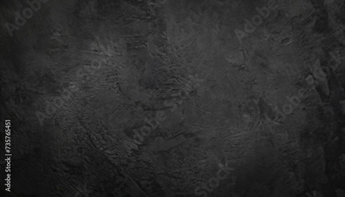 Grunge dark plaster Wall background, Texture. Abstract Textured black rough Stucco Surface. Backdrop Or Wallpaper with copy space for design