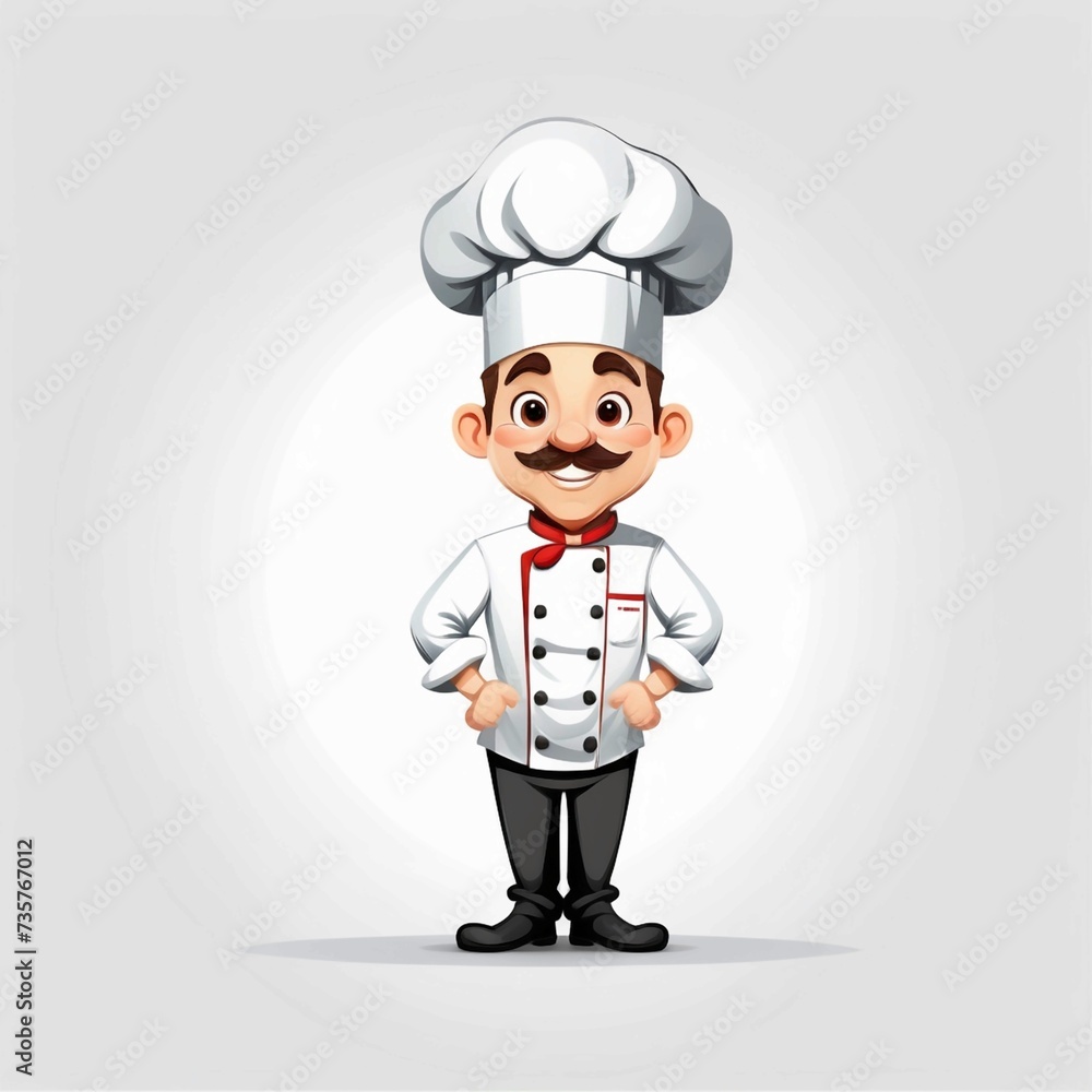 vector chef character design. vector chef character design.