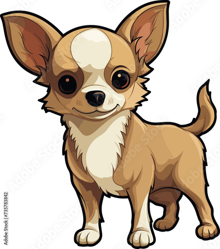 Chihuahua clipart design illustration