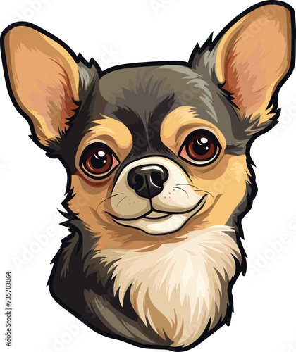 Chihuahua clipart design illustration © Larisa