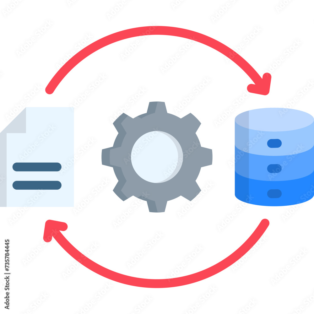 Data Transformation Icon Data Transformation Icon