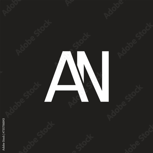 AN Letter Logo, Monogram, alphabetic Initials Letter symbols