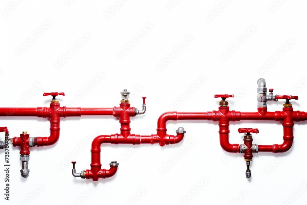 Plumbing industry banner design element isolated on white background Generative Ai Plumbing industry banner design element isolated on white background Generative Ai