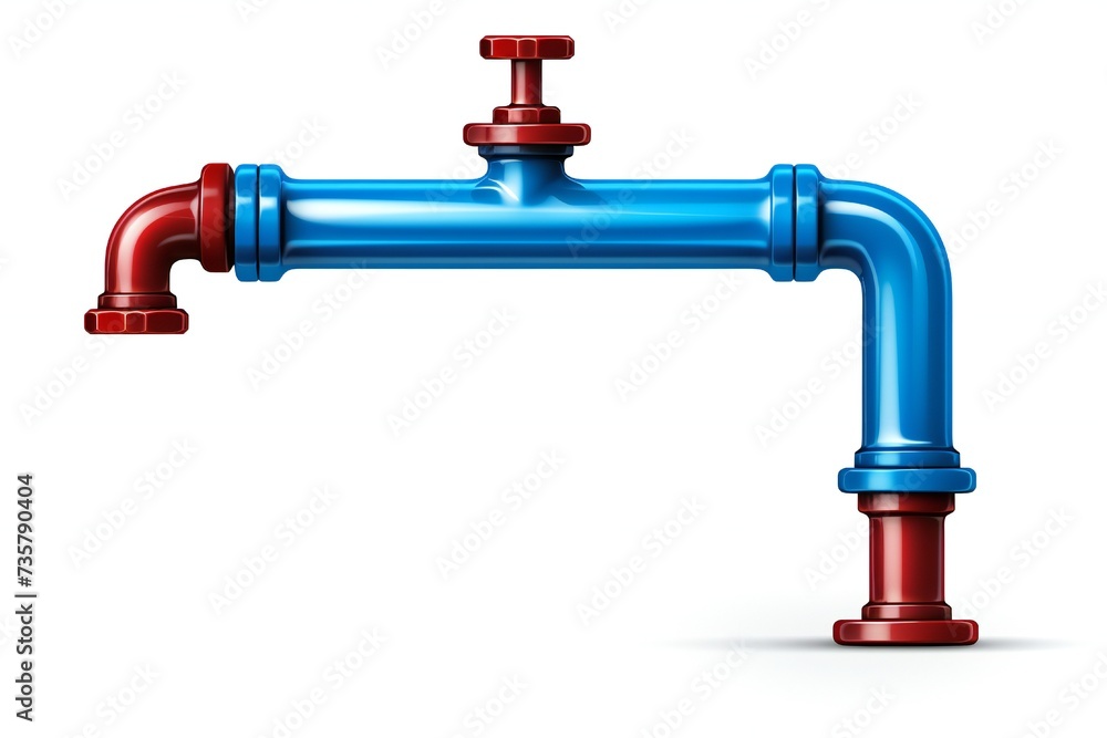 Plumbing industry banner design element isolated on white background Generative Ai Plumbing industry banner design element isolated on white background Generative Ai
