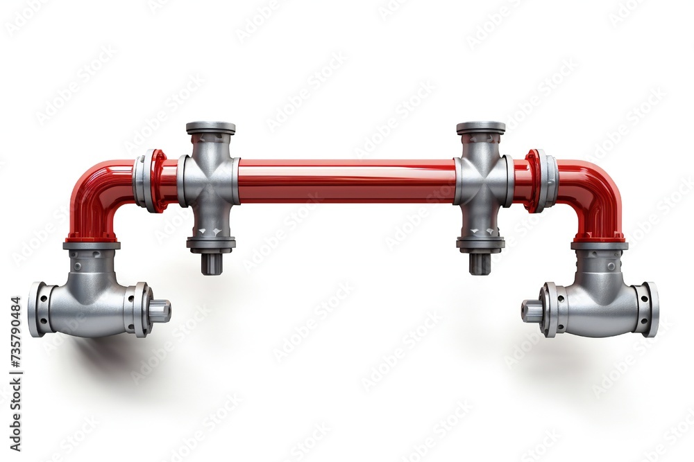 Plumbing industry banner design element isolated on white background Generative Ai Plumbing industry banner design element isolated on white background Generative Ai