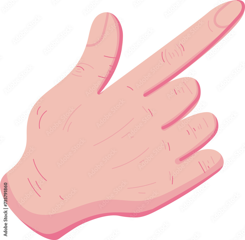 Finger gesture pointing towards Finger gesture pointing towards