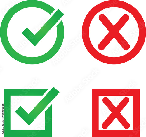 ector check marks circle box