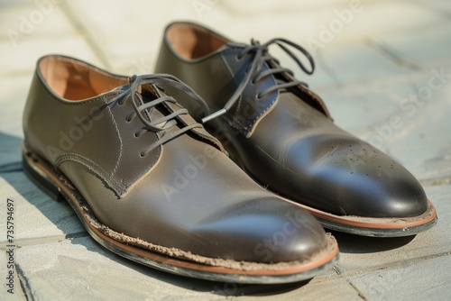 replacing wornout soles on mens dress shoes