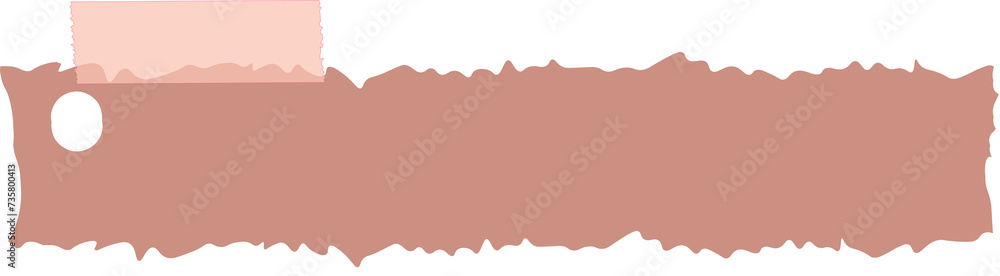 Aesthetic torn paper note and washi tape Aesthetic torn paper note and washi tape