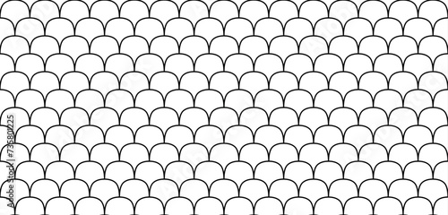 A vector pattern incorporating modern and contemporary geometric shapes reminiscent of roof tiles. This functions as a digital resource for architectural materials and textures.