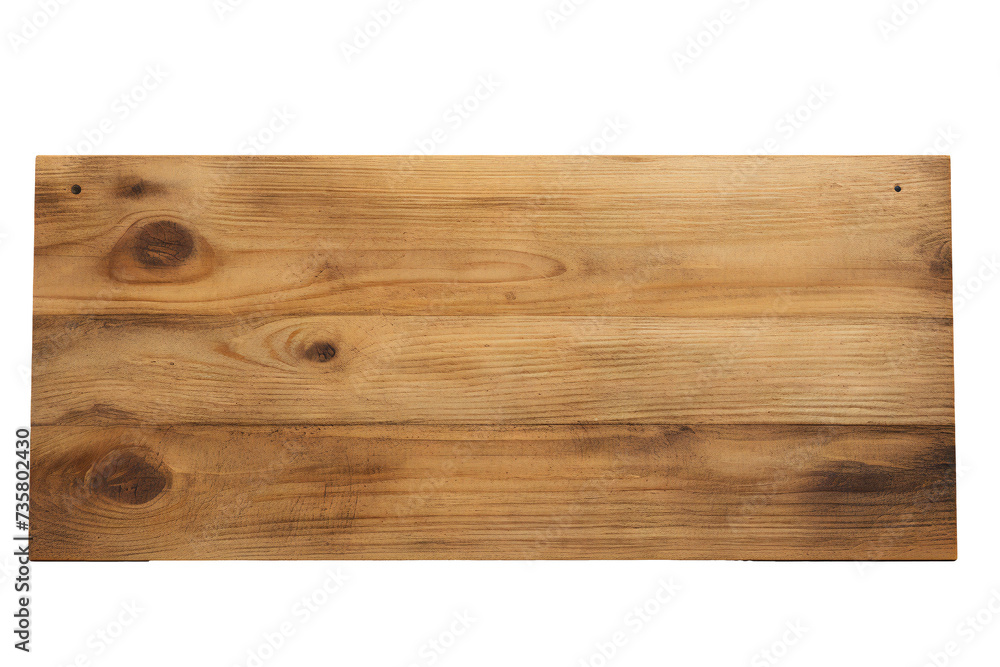 Wooden banner isolated on transparent background Generative Ai Wooden banner isolated on transparent background Generative Ai