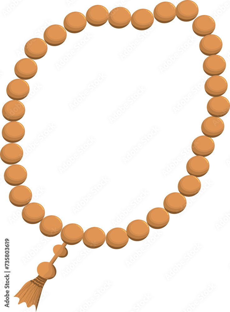 Rosary beads isolated muslim prayer tasbih sketch Rosary beads isolated muslim prayer tasbih sketch