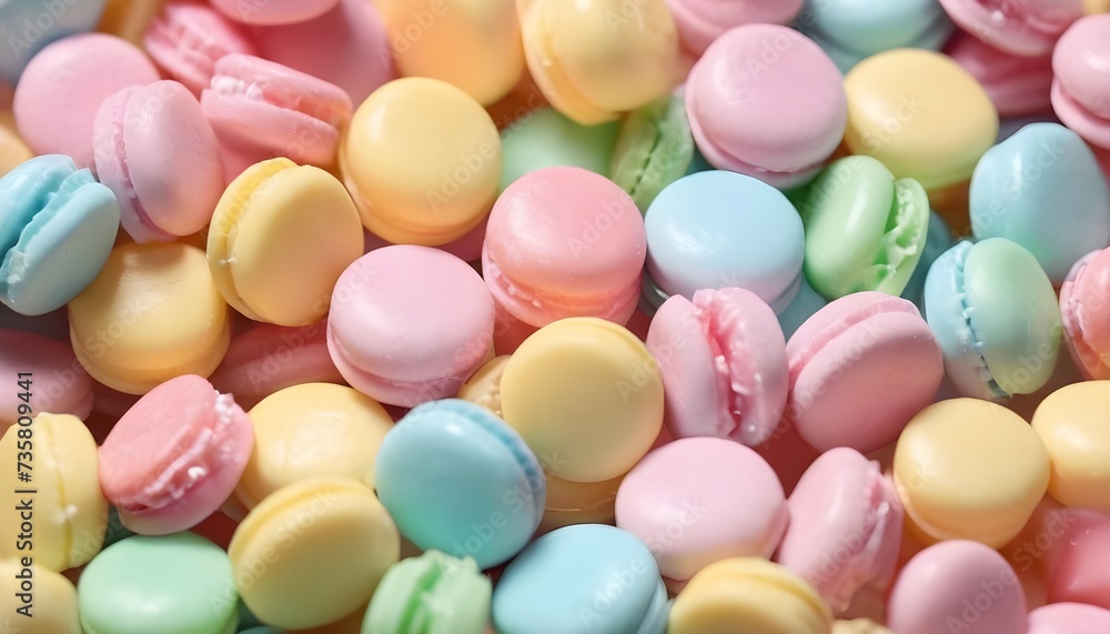 Multitude of pastel colors crunchy sugar candies background Multitude of pastel colors crunchy sugar candies background