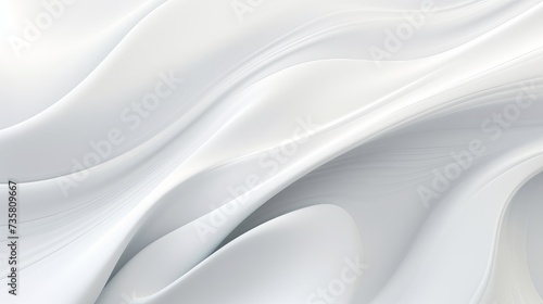 Beautiful luxury 3D modern abstract neon white light background composed of waves with light digital effect.