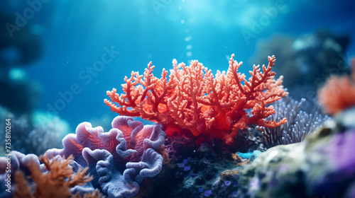 A close-up of a coral with many corals on its side.