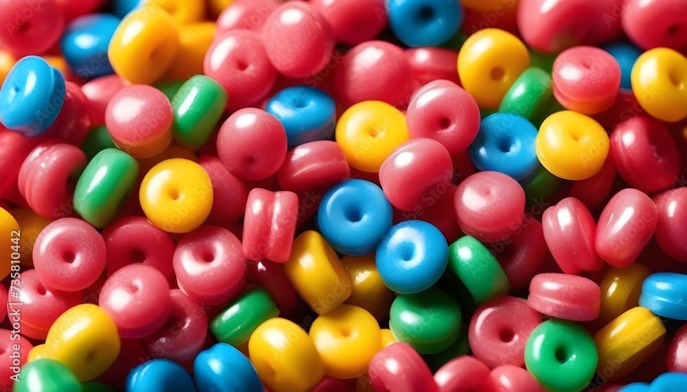 Colorful sucker hard sugar puffy candies Colorful sucker hard sugar puffy candies