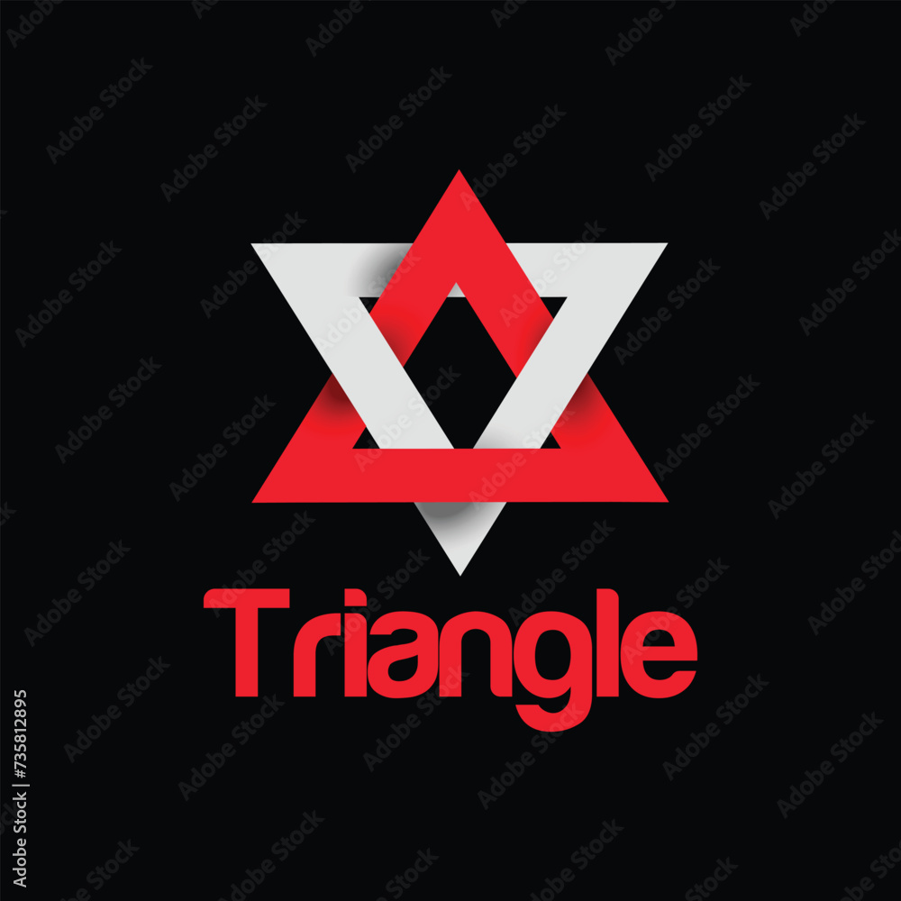 Obraz premium Branding identity corporate vector logo t design. Triangle logo design. logo design.
