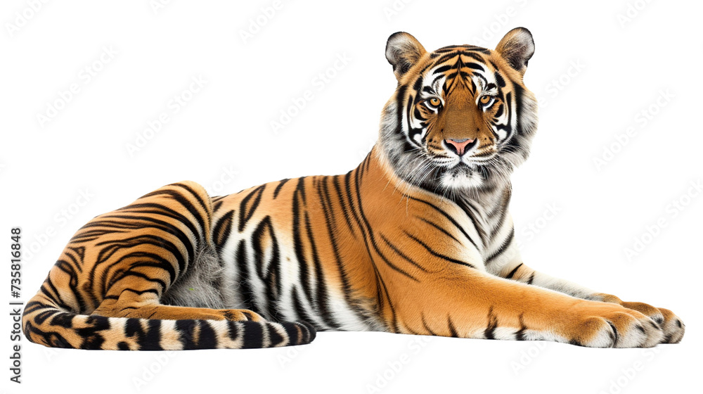 tiger on transparent background
