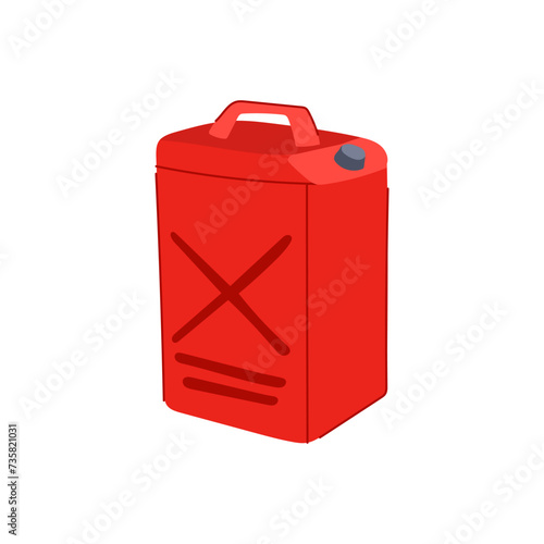 ister fuel can metal cartoon vector illustration photo