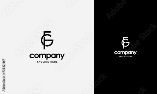 Initial Letter FG or GF Logo,Typography Vector Template. Creative Abstract Letter FGor GF Logo Vector photo