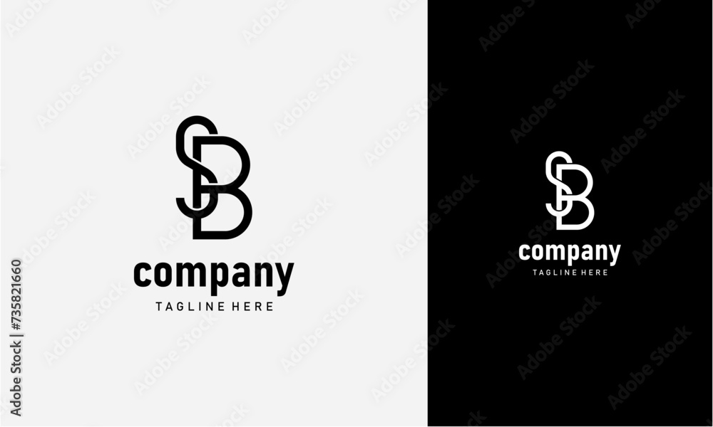 Initial Letter SB or BS Logo,Typography Vector Template. Creative Abstract Letter SB or BS Logo Vector Initial Letter SB or BS Logo,Typography Vector Template. Creative Abstract Letter SB or BS Logo Vector