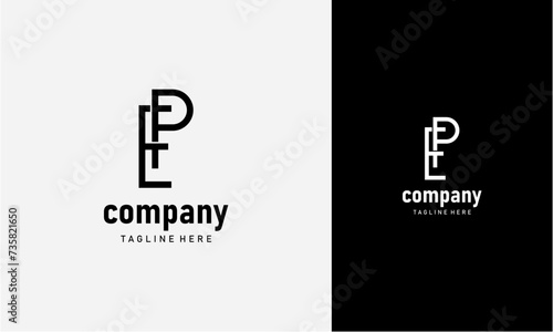 Initial Letter EP or PE Logo,Typography Vector Template. Creative Abstract Letter EP or PE Logo Vector