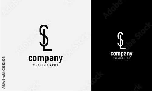 Initial Letter SL or LS Logo,Typography Vector Template. Creative Abstract Letter SL or LS Logo Vector